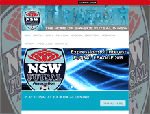 Tablet Screenshot of futsalnsw.com.au